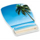 3m Beach Design Gel Mouse Pad Wrist Rest - 8.60" x 6.80" Dimension - Plastic - TAA Compliance MW308BH