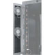 Middle Atlantic Products Fan Door Panel, 1/2 RU, 45 RU High CFM Rear Doors - Steel - Black - 0.5U Rack Height - 4 Pack MWCFRD-1/2PNL-45