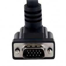 Startech.Com 6 ft 90 Degree Down Angled VGA Monitor Cable - HD-15 Male VGA - HD-15 Male VGA - 6ft - Black - RoHS Compliance MXT101MMHD6