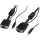 Startech.Com 25 ft Coax High Resolution Monitor VGA Cable with Audio HD15 M/M - Coaxial for Monitor - 25 ft - HD-15 Male VGA MXTHQMM25A