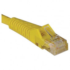 Tripp Lite 50ft Cat5e Cat5 Snagless Molded Patch Cable RJ45 M/M Yellow 50&#39;&#39; - 50 ft Category 5e Network Cable for Network Device - First End: 1 x RJ-45 Male Network - Second End: 1 x RJ-45 Male Network - Patch Cable - Yellow - RoHS Complia
