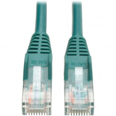 Tripp Lite 50ft Cat5e / Cat5 Snagless Molded Patch Cable RJ45 M/M Green 50&#39;&#39; - 50 ft Category 5e Network Cable for Network Device - First End: 1 x RJ-45 Male Network - Second End: 1 x RJ-45 Male Network - Patch Cable - Green - RoHS Complia