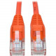 Tripp Lite 5ft Cat5 Cat5e Snagless Molded Patch Cable UTP Orange RJ45 M/M 5&#39;&#39; - Category 5e for Network Device, Router, Switch, Printer, Server - 128 MB/s - Patch Cable - 5 ft - 1 x RJ-45 Male Network - 1 x RJ-45 Male Network - Gold-plated