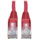 Tripp Lite Cat5e 350 MHz Snagless Molded UTP Patch Cable (RJ45 M/M), Red, 6 ft. - 6 ft Category 5e Network Cable for Computer, Server, Printer, Photocopier, Router, Blu-ray Player, Switch - First End: 1 x RJ-45 Male Network - Second End: 1 x RJ-45 Male Ne