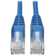 Tripp Lite 14ft Cat5e / Cat5 Snagless Molded Patch Cable RJ45 M/M Blue 14&#39;&#39; - 14ft - 1 x RJ-45 Male - 1 x RJ-45 Male - Blue N001-014-BL