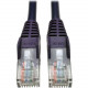 Tripp Lite 25ft Cat5 Cat5e Snagless Molded Patch Cable UTP Purple RJ45 M/M 25&#39;&#39; - Category 5e for Network Device, Router, Switch, Printer, Server - 128 MB/s - Patch Cable - 25 ft - 1 x RJ-45 Male Network - 1 x RJ-45 Male Network - Gold-pla