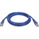 Tripp Lite 50ft Cat5e / Cat5 Snagless Molded Patch Cable RJ45 M/M Blue 50&#39;&#39; - 50ft - 1 x RJ-45 Male - 1 x RJ-45 Male - Blue N001-050-BL