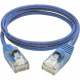 Tripp Lite 2ft Cat5e Cat5 Snagless Molded Slim UTP Patch Cable RJ45 M/M Blue 2&#39;&#39; - 2 ft Category 5e Network Cable for Network Device, Switch, Router, Server, Modem, Printer - First End: 1 x RJ-45 Male Network - Second End: 1 x RJ-45 Male N