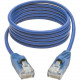 Tripp Lite 4ft Cat5e Cat5 Snagless Molded Slim UTP Patch Cable RJ45 M/M Blue 4&#39;&#39; - 4 ft Category 5e Network Cable for Network Device, Switch, Router, Server, Modem, Printer - First End: 1 x RJ-45 Male Network - Second End: 1 x RJ-45 Male N