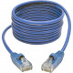 Tripp Lite 6ft Cat5e Cat5 Snagless Molded Slim UTP Patch Cable RJ45 M/M Blue 6&#39;&#39; - 6 ft Category 5e Network Cable for Network Device, Switch, Router, Server, Modem, Printer - First End: 1 x RJ-45 Male Network - Second End: 1 x RJ-45 Male N