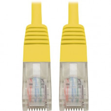 Tripp Lite Cat5e 350 MHz Molded UTP Patch Cable (RJ45 M/M), Yellow, 2 ft. - 2 ft Category 5e Network Cable for Computer, Server, Printer, Photocopier, Router, Blu-ray Player, Switch - First End: 1 x RJ-45 Male Network - Second End: 1 x RJ-45 Male Network 