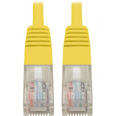 Tripp Lite Cat5e 350 MHz Molded UTP Patch Cable (RJ45 M/M), Yellow, 2 ft. - 2 ft Category 5e Network Cable for Computer, Server, Printer, Photocopier, Router, Blu-ray Player, Switch - First End: 1 x RJ-45 Male Network - Second End: 1 x RJ-45 Male Network 