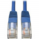 Tripp Lite Cat5e 350 MHz Molded UTP Patch Cable (RJ45 M/M), Blue, 12 ft. - 12 ft Category 5e Network Cable for Computer, Server, Printer, Photocopier, Router, Blu-ray Player, Switch - First End: 1 x RJ-45 Male Network - Second End: 1 x RJ-45 Male Network 