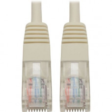 Tripp Lite Cat5e 350 MHz Molded UTP Patch Cable (RJ45 M/M), White, 15 ft. - 15 ft Category 5e Network Cable for Computer, Server, Printer, Photocopier, Router, Blu-ray Player, Switch - First End: 1 x RJ-45 Male Network - Second End: 1 x RJ-45 Male Network