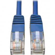 Tripp Lite Cat5e 350 MHz Molded UTP Patch Cable (RJ45 M/M), Blue, 75 ft. - 75 ft Category 5e Network Cable for Network Device, Computer, Server, Printer, Photocopier, Router, Blu-ray Player, Switch - First End: 1 x RJ-45 Male Network - Second End: 1 x RJ-
