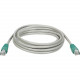 Tripp Lite 7ft Cat5e Cat5 Molded Snagless Crossover Patch Cable RJ45 Gray 7&#39;&#39; - 7ft - 1 x RJ-45 Male - 1 x RJ-45 Male - Gray - TAA Compliance N010-007-GY