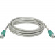 Tripp Lite 10ft Cat5e Cat5 Molded Snagless Crossover Patch Cable RJ45 Gray 10&#39;&#39; - 10ft - 1 x RJ-45 Male - 1 x RJ-45 Male - Gray - TAA Compliance N010-010-GY