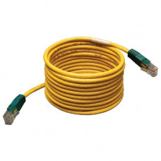 Tripp Lite 25ft Cat5e Cat5 Molded Snagless Crossover Patch Cable RJ45 Yellow 25&#39;&#39; - Category 5e for Network Device - 25ft - 1 x RJ-45 Male Network - 1 x RJ-45 Male Network - Yellow - RoHS Compliance N010-025-YW