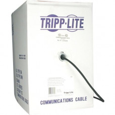 Tripp Lite 1000ft Cat5 / Cat5e Bulk Cable Solid CMR PVC 350MHz Black 1000&#39;&#39; - Category 5e for Network Device - 1000 ft - Bare Wire - Bare Wire - Black - TAA Compliance N022-01K-BK