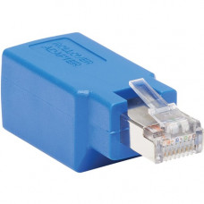 Tripp Lite Cisco Serial Console Rollover Adapter (M/F) - RJ45 to RJ45, Shielded, Blue - 1 x RJ-45 Male Network - 1 x RJ-45 Female Network - Blue N034-001-SH