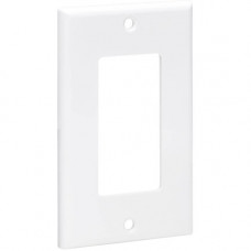 Tripp Lite Single-Gang Faceplate, Decora Style - Vertical, White - 1-gang - White - Acrylonitrile Butadiene Styrene (ABS) - TAA Compliance N042D-100-WH