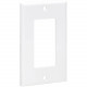 Tripp Lite Single-Gang Faceplate, Decora Style - Vertical, White - 1-gang - White - Acrylonitrile Butadiene Styrene (ABS) - TAA Compliance N042D-100-WH