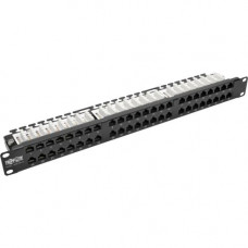 Tripp Lite 48-Port 1U Cat 5 Cat 5e Patch Panel Rackmount 110 RJ45 Ethernet - 48 Port(s) - 48 x RJ-45 - 1U High - 19" Wide - Rack-mountable - TAA Compliance N052-048-1U