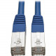 Tripp Lite 15&#39;&#39; Cat5e Molded Shielded Patch Cable STP RJ45 M/M 350 Mhz Blue - Category 5e for Switch, Network Device, Hub, Router, Patch Panel, Server, Printer, Modem - Patch Cable - 1 x RJ-45 Male Network - 1 x RJ-45 Male Network - Shield