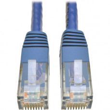 Tripp Lite Cat6 Gigabit Molded Patch Cable (RJ45 M/M), Blue, 7 ft - 7 ft Category 6 Network Cable for Network Device, Router, Modem, Blu-ray Player, Printer, Computer - First End: 1 x RJ-45 Male Network - Second End: 1 x RJ-45 Male Network - 128 MB/s - Pa