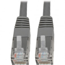 Tripp Lite Cat6 Cat5e Gigabit Molded Patch Cable RJ45 M/M 550MHz Gray 3ft 3&#39;&#39; - RJ-45 for Computer, Printer, Gaming Console, Blu-ray Player, Photocopier, Router, Modem - 128 MB/s - Patch Cable - 3 ft - 1 x RJ-45 Male Network - 1 x RJ-45 Ma