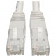 Tripp Lite 3ft Cat6 Gigabit Molded Patch Cable RJ45 M/M 550MHz 24 AWG White 3&#39;&#39; - Category 6 for Network Device, Router, Modem, Blu-ray Player, Printer, Computer - 128 MB/s - Patch Cable - 3 ft - 1 x RJ-45 Male Network - 1 x RJ-45 Male Net