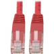 Tripp Lite Cat6 Cat5e Gigabit Molded Patch Cable RJ45 M/M 550MHz Red 5ft 5&#39;&#39; - RJ-45 for Computer, Printer, Gaming Console, Blu-ray Player, Photocopier, Router, Modem - 128 MB/s - Patch Cable - 5 ft - 1 x RJ-45 Male Network - 1 x RJ-45 Mal