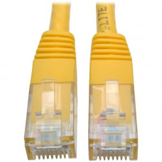 Tripp Lite 5ft Cat6 Gigabit Molded Patch Cable RJ45 M/M 550MHz 24AWG Yellow - Category 6 for Network Device, Router, Modem, Blu-ray Player, Printer, Computer - 128 MB/s - Patch Cable - 5 ft - 1 x RJ-45 Male Network - 1 x RJ-45 Male Network - Gold-plated C