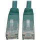 Tripp Lite Cat6 Cat5e Gigabit Molded Patch Cable RJ45 M/M 550MHz Green 6ft - RJ-45 for Computer, Printer, Gaming Console, Blu-ray Player, Photocopier, Router, Modem - 128 MB/s - Patch Cable - 6 ft - 1 x RJ-45 Male Network - 1 x RJ-45 Male Network - Gold P