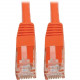 Tripp Lite Cat6 Cat5e Gigabit Molded Patch Cable RJ45 M/M 550MHz Orange 6ft - RJ-45 for Computer, Printer, Gaming Console, Blu-ray Player, Photocopier, Router, Modem - 128 MB/s - Patch Cable - 6 ft - 1 x RJ-45 Male Network - 1 x RJ-45 Male Network - Gold 