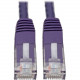 Tripp Lite Cat6 Cat5e Gigabit Molded Patch Cable RJ45 M/M 550MHz Purple 6ft - RJ-45 for Computer, Printer, Gaming Console, Blu-ray Player, Photocopier, Router, Modem - 128 MB/s - Patch Cable - 6 ft - 1 x RJ-45 Male Network - 1 x RJ-45 Male Network - Gold 