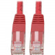 Tripp Lite Cat6 Cat5e Gigabit Molded Patch Cable RJ45 M/M 550MHz Red 10ft 10&#39;&#39; - RJ-45 for Computer, Printer, Gaming Console, Blu-ray Player, Photocopier, Router, Modem - 128 MB/s - Patch Cable - 10 ft - 1 x RJ-45 Male Network - 1 x RJ-45 