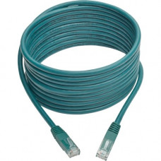 Tripp Lite 15ft Cat6 Gigabit Molded Patch Cable RJ45 M/M 550MHz 24AWG Green - Category 6 for Network Device, Router, Modem, Blu-ray Player, Printer, Computer - 128 MB/s - Patch Cable - 15 ft - 1 x RJ-45 Male Network - 1 x RJ-45 Male Network - Gold-plated 