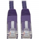 Tripp Lite Cat6 Cat5e Gigabit Molded Patch Cable RJ45 MM 550MHz Purple 15ft - RJ-45 for Computer, Printer, Gaming Console, Blu-ray Player, Photocopier, Router, Modem - 128 MB/s - Patch Cable - 15 ft - 1 x RJ-45 Male Network - 1 x RJ-45 Male Network - Gold