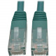 Tripp Lite Cat6 Cat5e Gigabit Molded Patch Cable RJ45 M/M 550MHz Green 20ft - RJ-45 for Computer, Printer, Gaming Console, Blu-ray Player, Photocopier, Router, Modem - 128 MB/s - Patch Cable - 20 ft - 1 x RJ-45 Male Network - 1 x RJ-45 Male Network - Gold