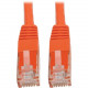 Tripp Lite Cat6 Cat5e Gigabit Molded Patch Cable RJ45 MM 550MHz Orange 20ft - RJ-45 for Computer, Printer, Gaming Console, Blu-ray Player, Photocopier, Router, Modem - 128 MB/s - Patch Cable - 20 ft - 1 x RJ-45 Male Network - 1 x RJ-45 Male Network - Gold