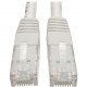 Tripp Lite Cat6 Cat5e Gigabit Molded Patch Cable RJ45 M/M 550MHz White 20ft - RJ-45 for Computer, Printer, Gaming Console, Blu-ray Player, Photocopier, Router, Modem - 128 MB/s - Patch Cable - 20 ft - 1 x RJ-45 Male Network - 1 x RJ-45 Male Network - Gold