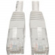 Tripp Lite Cat6 Cat5e Gigabit Molded Patch Cable RJ45 M/M 550MHz White 20ft - RJ-45 for Computer, Printer, Gaming Console, Blu-ray Player, Photocopier, Router, Modem - 128 MB/s - Patch Cable - 20 ft - 1 x RJ-45 Male Network - 1 x RJ-45 Male Network - Gold