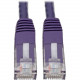 Tripp Lite Cat6 Cat5e Gigabit Molded Patch Cable RJ45 MM 550MHz Purple 25ft 25&#39;&#39; - RJ-45 for Computer, Printer, Gaming Console, Blu-ray Player, Photocopier, Router, Modem - 128 MB/s - Patch Cable - 25 ft - 1 x RJ-45 Male Network - 1 x RJ-4
