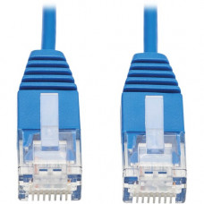 Tripp Lite N200-UR07-BL Cat6 Ultra-Slim Ethernet Cable (RJ45 M/M), Blue, 7 ft. - 7 ft Category 6 Network Cable for Network Device, Server, Switch, Router, Printer, Computer, Photocopier, Modem, Rack Equipment, Workstation, Patch Panel, ... - First End: 1 
