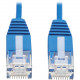 Tripp Lite N200-UR6N-BL Cat6 Ultra-Slim Ethernet Cable (RJ45 M/M), Blue, 6 in. - 6" Category 6 Network Cable for Network Device, Server, Switch, Router, Printer, Computer, Photocopier, Modem, Rack Equipment, Workstation, Patch Panel, ... - First End: