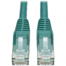 Tripp Lite 50ft Cat6 Gigabit Snagless Molded Patch Cable RJ45 M/M Green 50&#39;&#39; - 50 ft Category 6 Network Cable for Network Device - First End: 1 x RJ-45 Male Network - Second End: 1 x RJ-45 Male Network - Patch Cable - Green - RoHS Complian
