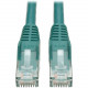 Tripp Lite 50ft Cat6 Gigabit Snagless Molded Patch Cable RJ45 M/M Green 50&#39;&#39; - 50 ft Category 6 Network Cable for Network Device - First End: 1 x RJ-45 Male Network - Second End: 1 x RJ-45 Male Network - Patch Cable - Green - RoHS Complian