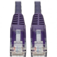 Tripp Lite 1ft Cat6 Snagless Molded Patch Cable UTP Purple RJ45 M/M 1&#39;&#39; - Category 6 for Switch, Hub, Network Device, Router - 128 MB/s - Patch Cable - 1 ft - 1 x RJ-45 Male Network - 1 x RJ-45 Male Network - Purple N201-001-PU