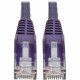 Tripp Lite 1ft Cat6 Snagless Molded Patch Cable UTP Purple RJ45 M/M 1&#39;&#39; - Category 6 for Switch, Hub, Network Device, Router - 128 MB/s - Patch Cable - 1 ft - 1 x RJ-45 Male Network - 1 x RJ-45 Male Network - Purple N201-001-PU